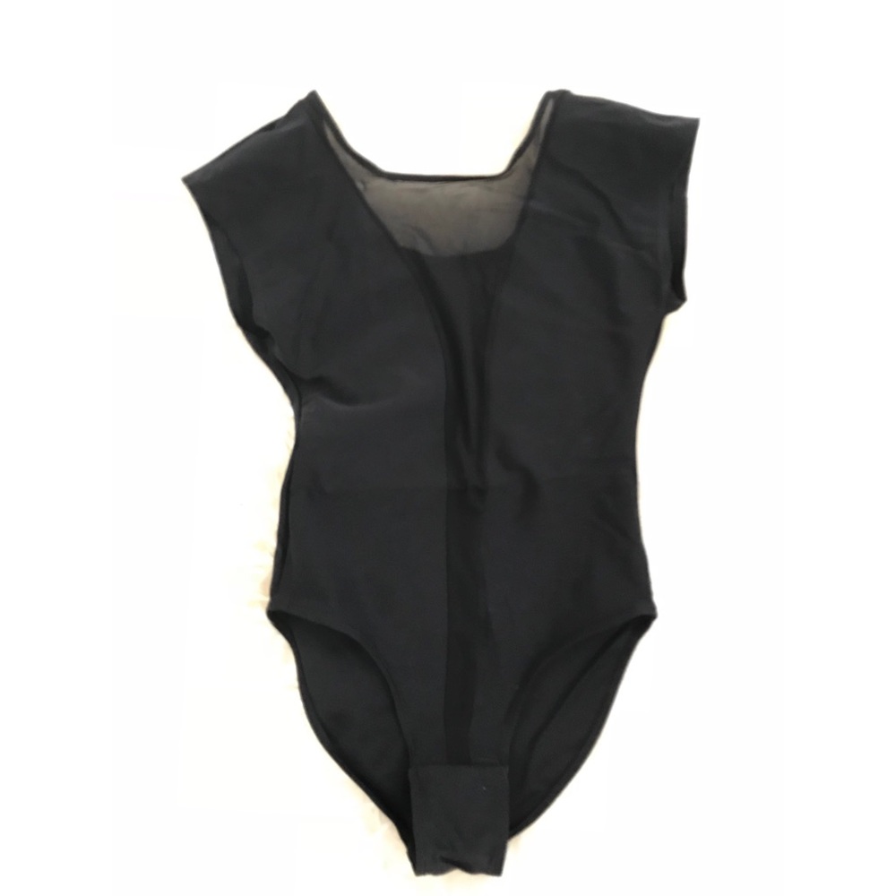 American Apparel sheer strip bodysuit